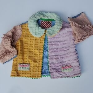 Marilyn Wolf Designs RARE baby Chrnille Jacket Small (2)
